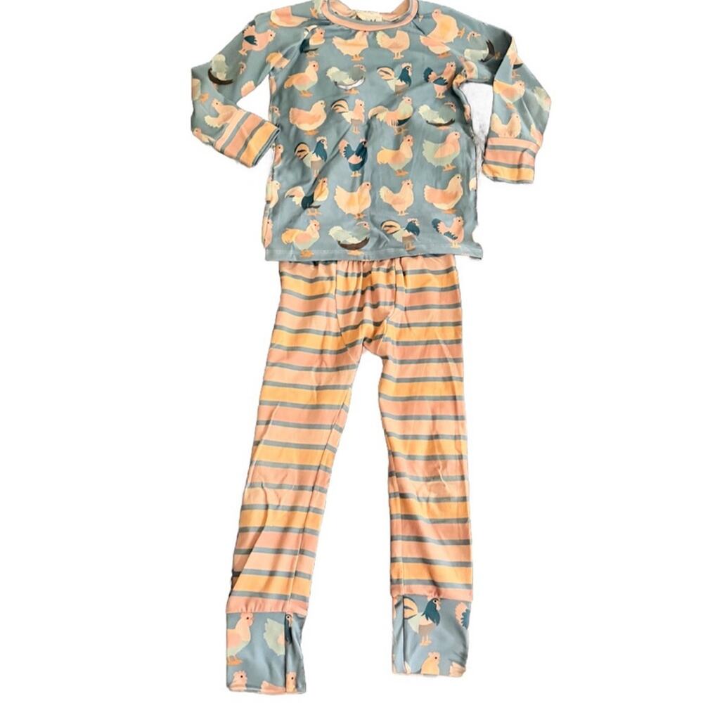 3T Rooster Matching Set Leggings Long Sleeve Girls Boutique Love Stella